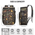 thumbnail image 3 of Cooler Backpack Insulated Backpack Cooler for Men & Women,Mushroom Drink Beverage Beer Bag Cooler for Road Trips, 3 of 6