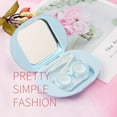 thumbnail image 2 of Contact Lens Box Crown Cute Contact Lens Travel Case Contact Lens Case Container Holder Storage Box Portable Contact Lens Travel Kits Cute Mini (Light blue), 2 of 7