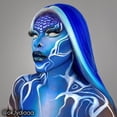 thumbnail image 2 of Crema de maquillaje Blend Stick Mehron Face Paint 21 g Blue Halloween, 2 of 8