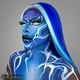 thumbnail image 2 of Crema de maquillaje Blend Stick Mehron Face Paint 21 g Blue Halloween, 2 of 8