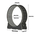 thumbnail image 3 of GELUOXI 39.3" Cat Exercise Wheel, Low Noise Cat Wheel Exerciser, Safety Cat Treadmill with Lock (Black), 3 of 9