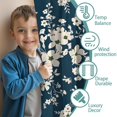 thumbnail image 3 of Blackout Kids Curtains,Pioneer Flower Floral Print Pattern Childrens Insulated Curtains Set Of 2,Bedroom Essentials,Toddler Room Decor 42"x54", 3 of 5