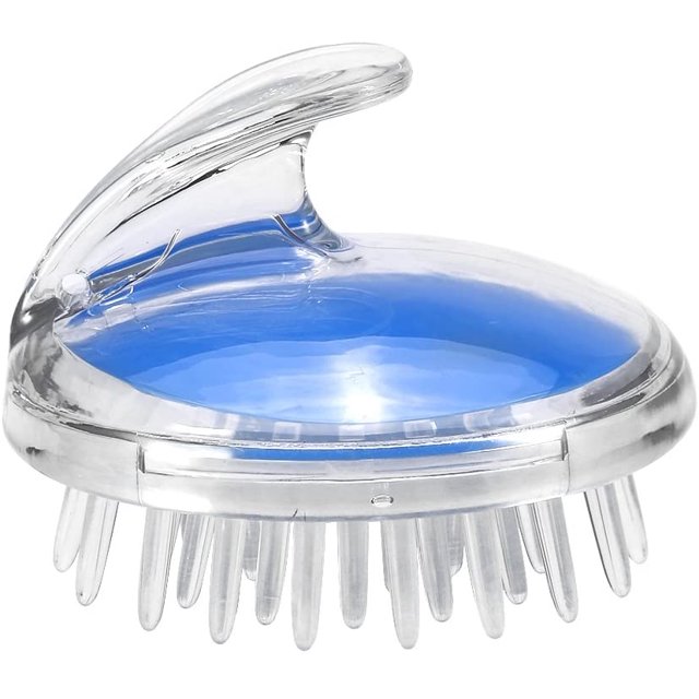 1 unidad de cepillo para lavado de cabello de silicona, lavado de cabeza, cepillo mágico para masaje de meridianos del cuero cabelludo, champú de limpieza, masaje JM