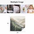 thumbnail image 5 of Cloth Napkins Set of 6 - 20x20 Inches, Mountains Washable Reusable Table Napkins, Watercolor Forest Nature Pine Trees Landscape Soft & Absortbent Dining Napkin for Party Wedding Hotel Restaurant, 5 of 8