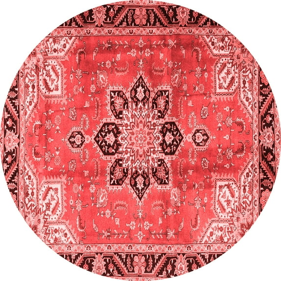 Ahgly Company Indoor Round Persian Red Traditional Area Rugs, 6' Round
