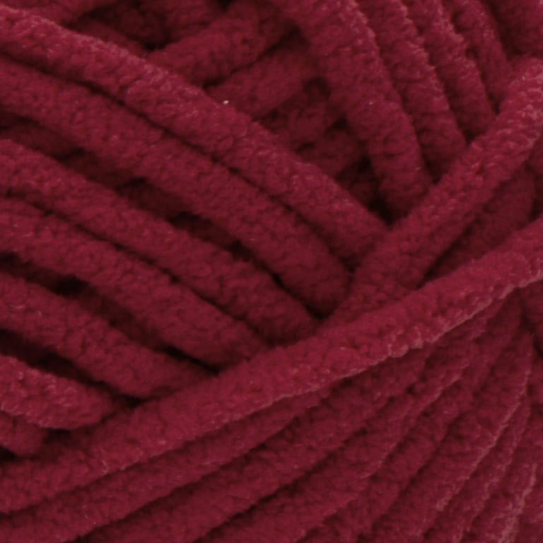 Bernat® Blanket™ #6 Super Bulky Polyester Yarn, Crimson 10.5oz/300g, 220  Yards 