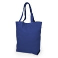 thumbnail image 6 of DII 100% Cotton, Machine Washable Heavy Duty Canvas Reusable Shopping Tote Bag, Natural and Nautical Blue Stripe, Set of 3, 6 of 7