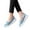 #108-Blue, variant on Wowcloth Women's Breathable Casual Walking Shoes – Lightweight Flat Sole Slip-On with Knit Design for All-Day Comfort & Outdoor Activities