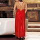 thumbnail image 4 of Gibobby Lencería sexy para mujer Vestido de mujer Satén Ropa interior larga Sexy Lencería Sleepskirt Lace Lace(Rojo M), 4 of 4