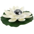 thumbnail image 1 of Shisuyan LED Solar Powered Colorful Elegant Lotus Decoration Flower Pool Landscape Decorative Lights(White), 1 of 8