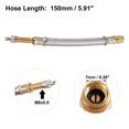 thumbnail image 4 of Unique Bargains 2pcs 150mm 5.91'Tire Valve Stem Extension Inflator Extender Hose Universal Fit for Car Motorcycle, 4 of 6