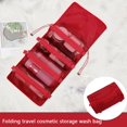 thumbnail image 4 of 4 In1 Makeup Box Portable Detachable Wash Pouch for Holiday Gifts (Red), 4 of 7
