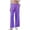 Purple, variant on Duqingm Womens Lounge Pants Women's Wide Leg Striped Pants Casual Drawstring Elastic Low Rise Pajama Pants Lounge Wear Trousers Mint Green,XL