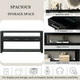 thumbnail image 6 of Churanty Rustic Console Table with Drawer, Long Sofa Table Entryway Table with Shelf,Entrance Table for Entryway Hallway Living Room, Black 62.2'', 6 of 16