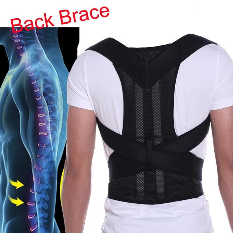 Details about   US Back Posture Corrector Shoulder Straight Support Brace Belt Therapy Men Women 