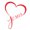 Red, variant on VERMON Jesus Heart Removable Waterproof Car Styling Window Bumper Decal Decor Sticker