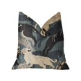 thumbnail image 1 of Plutus Kimono Tiger Cojínde lujo azul y beige - Doble cara 18 "x 18" Plutus PBRA2216-1818-DP, 1 of 2