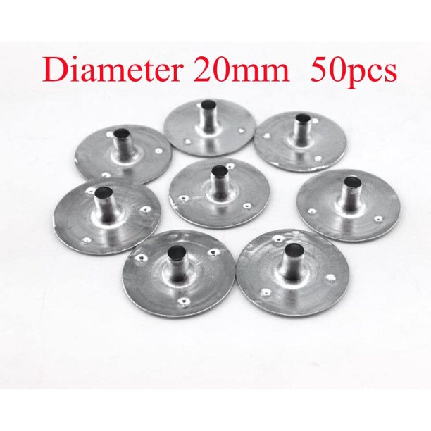Pegatinas de mecha de vela de 20mm, pegatinas de doble cara resistentes al calor para fabricación de velas fijas de cera DIY, 100 Uds.