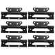 thumbnail image 5 of 6 bisagras silenciosas para puertas y ventanas de acero inoxidable para el hogar, 10 x 5,2 cm, color negro, 5 of 14
