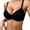Black, variant on Women's Thin Comfortable Breathable Push Up Bra, Full Coverage Underwire Plus Size T-Shirt Bra with Light Lining & Soft Supportive Fit