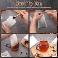 thumbnail image 3 of Fkszll 1000 Count Cold Brew Bags 4x6 inch Disposable Tea Bags with Drawstring, Fine Mesh Filter Pouches for Loose Leaf, 3 of 12