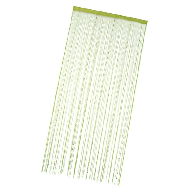 Abbracc Door String Curtain Panel Fringe Curtain Fly Screen Room Divider Green