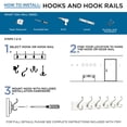 thumbnail image 3 of Franklin Brass Curlique Hook - Set of 5, Black, 3 of 9