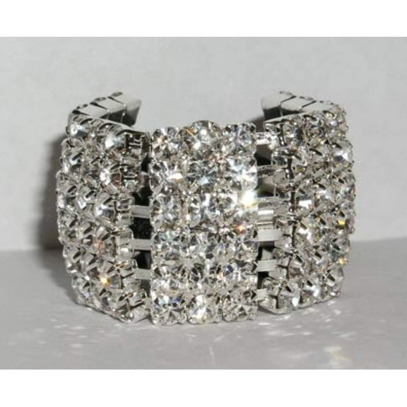 #15043 - Rhinestone Block Elastic Ponytail Holder