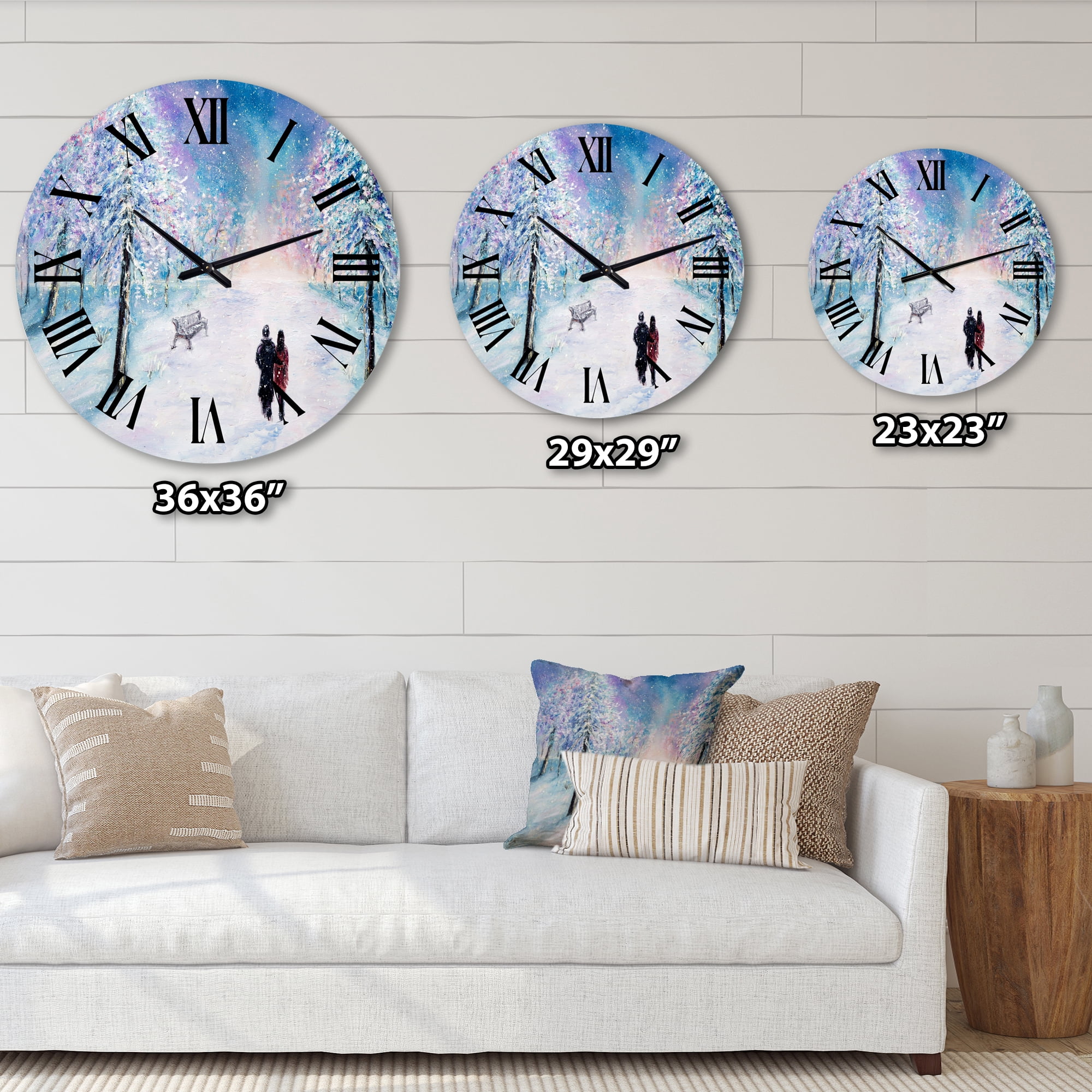 Designart 1 in Traditional Wall Clock