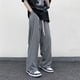 thumbnail image 3 of Pantalones a cuadros para hombre, pantalones holgados para hombre 2024, pantalones casuales rectos para hombre/mujer, pantalones de fregado de pierna ancha estilo hip-hop estilo Harajuku, 3 of 4