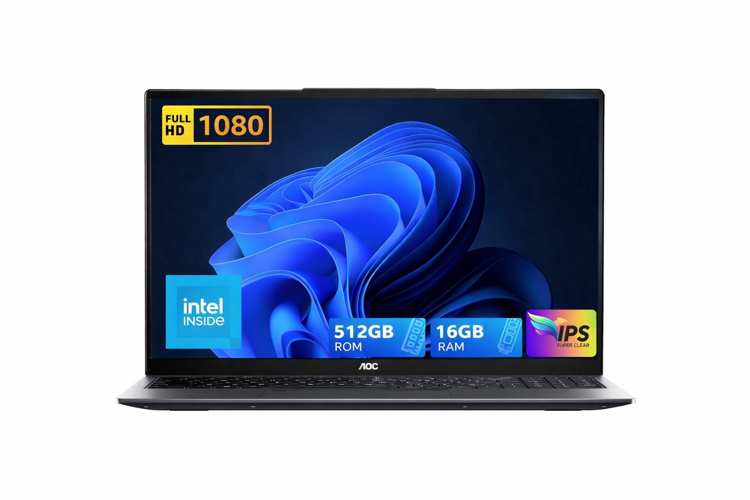Laptop Aoc Ap15 Intel N97 16 Gb Ddr4/512 Gb Windows 11 15 6''