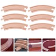 thumbnail image 2 of 6pcs Children's Train Tracks Accessories Wooden Train Tracks Assemble Blocks, 2 of 9
