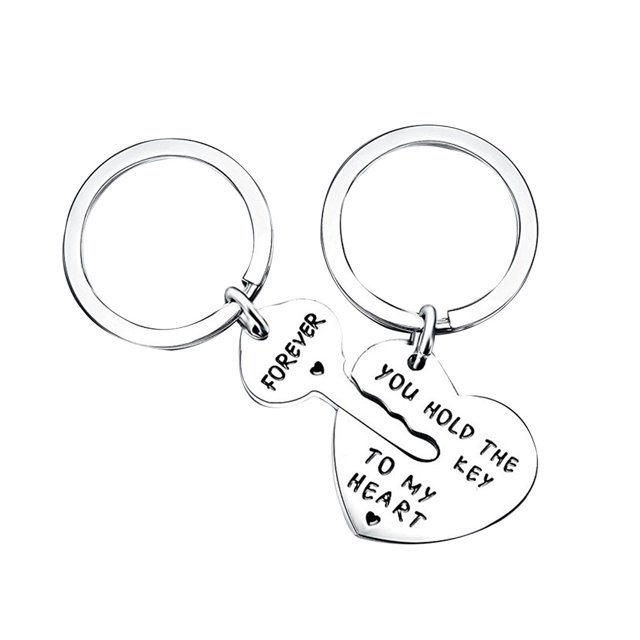 CIMAXIC Keychain Purse Keyring Alloy Key Ring Fashionable Hanging Ornament with Engraving Words