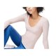 thumbnail image 1 of Aeropostale Playera básica acanalada Seriously Soft para mujer, rosa, XS Aeropostale Camiseta básica, 1 of 2