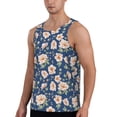 thumbnail image 2 of Haiem Flower Men Workout Tank Top Gym Bodybuilding Sleeveless Muscle T Shirts Athletic Tank Breathable Workout Shirt-3X-Large, 2 of 9