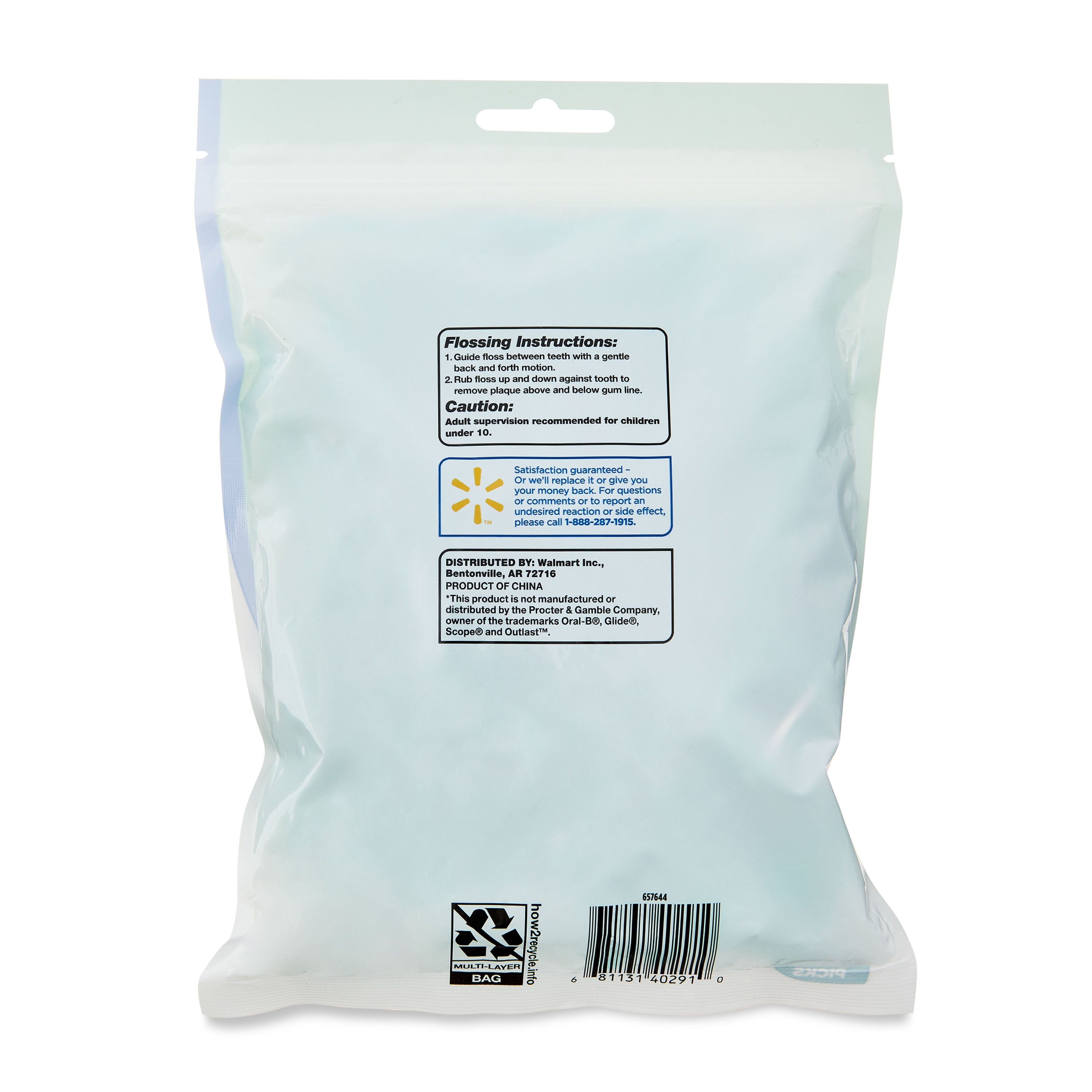 Equate Floss Picks, Clean Mint, 150 Count