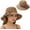 Brown, variant on 2026 New Women Crushable Straw Hat Bow Decor Summer Beach Sun Hat Foldable Travel UV Protection Wide Brim Ladies Outdoor Vacation Hat