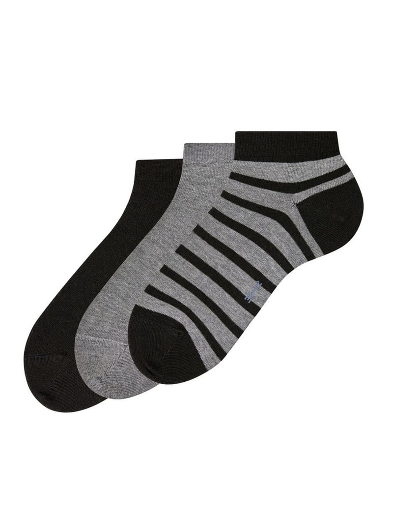 Elegantie Toepassing krullen Men's Falke 13056 Happy Box Sneaker Socks - 3 Pack (Black/Grey S/M) -  Walmart.com
