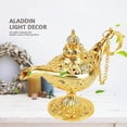 thumbnail image 4 of Metal Carved Aladdin Lamp Magic Vintage Home Tea Oil, 4 of 5