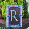 thumbnail image 2 of America Forever Spring Monogram Garden Flag Letter R 12.5 x 18 inches Double Sided Vertical Outdoor, Yard, Lawn, Decorative Seasonal, Hydrangeas, Blue Butterflies Bees Summer Floral Garden Flag, 2 of 5