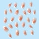 thumbnail image 4 of Heart-Shaped Blush Love Press On Nails - Medium Length, Full Cover Artificial Nails for Women and Girls, 4 of 5