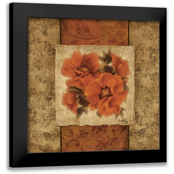 Medley, Elizabeth 12x12 Black Modern Framed Museum Art Print Titled - Spice Flower II