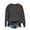 Dark Gray d, variant on HAOTAGS Valentine's Women's Sweatshirts, Breathable Heart Prints Comfortable Loose Fit Sweatshirts Pink M