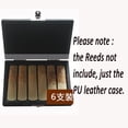 thumbnail image 4 of Soprano/Alto Saxophone Reed Case Clarinet Reed Case for 6pcs Reeds Internal Glass Pane Black, 4 of 4