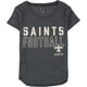 thumbnail image 1 of Camiseta gráfica de fútbol de los Santos de la NFL para mujer, gris, pequeña, 1 of 2