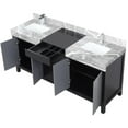 thumbnail image 6 of Lexora Home Zilara 72" Double Marble Top Bathroom Vanity with Chrome Faucet, 6 of 15