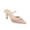 WHiteDot, variant on Women's Rhinestone Mesh Mules Pointed Toe Backless Kitten Heel Slides Ankle Strap Sparkly Flat Heel Mule Shoes Breathable Mesh Party Wedding Slippers for Women