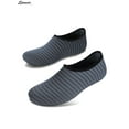 thumbnail image 4 of Spencer Men Women Barefoot Water Skin Shoes Quick-Dry Aqua Strip Bench Socks Slip-on for Swim Surf Yoga Outdoor Exercise "M,Gray", 4 of 8