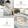 thumbnail image 6 of MJIAexp 6x9 Vintage Area Rugs Machine Washable Rug with Rubber Backing Stain Resistant Rugs Anti Slip Living Room Rug, Bedroom Rug, Home Decor Blue, 6 of 7