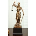 thumbnail image 1 of Statue de Déesse de la Justice Grecque la Justica avec Épée et Écailles sur Base, 1 of 8